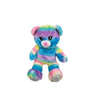 Build a Bear Rainbow Sparkle Teddy Bear plush